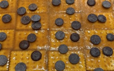 Craquelins au caramel salé et au chocolat